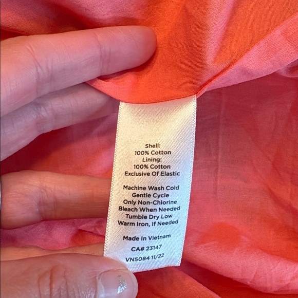 Talbots Tiered Maxi Dress Lemons and Oranges sz 2P - Picture 6 of 9